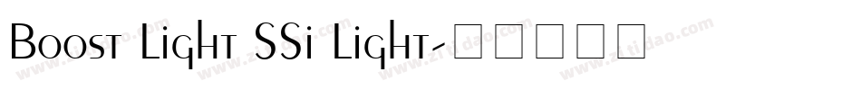 Boost Light SSi Light字体转换
